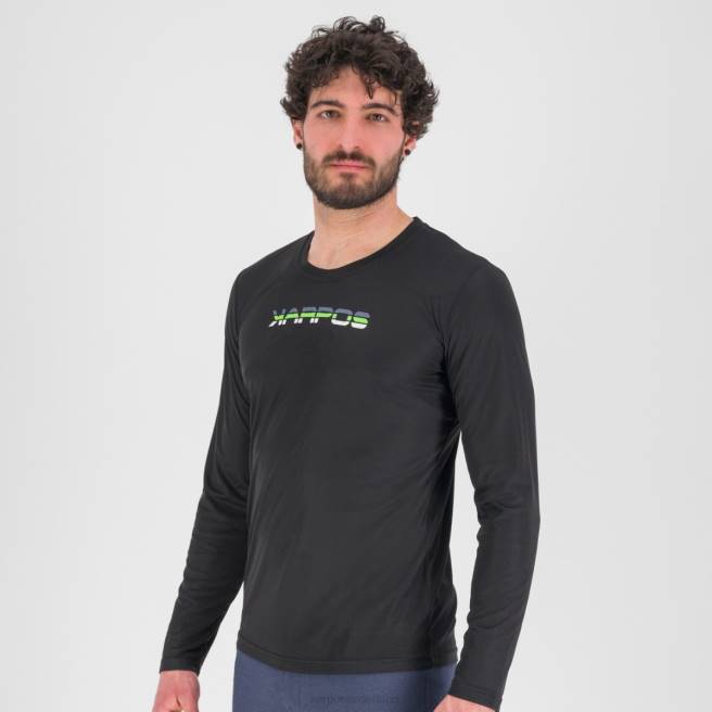T-shirt| Karpos Heren loma jersey ls zwart/jasmijngroen HD6V384