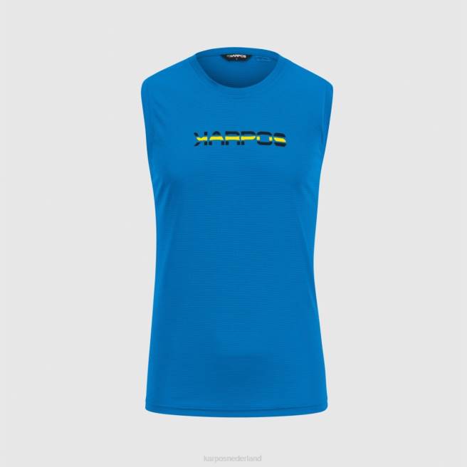 T-shirt| Karpos Heren loma tank indigo vlaggetjes/hoge zichtbaarheid HD6V440