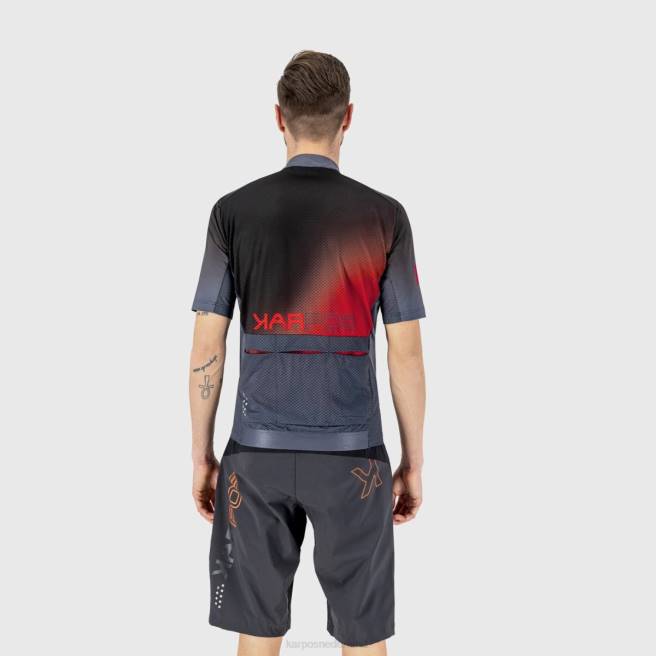 T-shirt| Karpos Heren trui springen print 1 ombre blu groen fluo b HD6V306