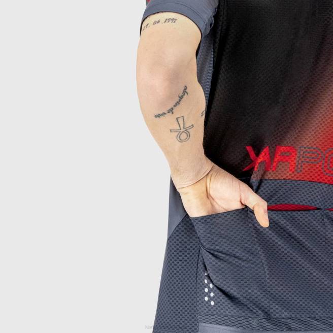 T-shirt| Karpos Heren trui springen print 1 ombre blu groen fluo b HD6V306