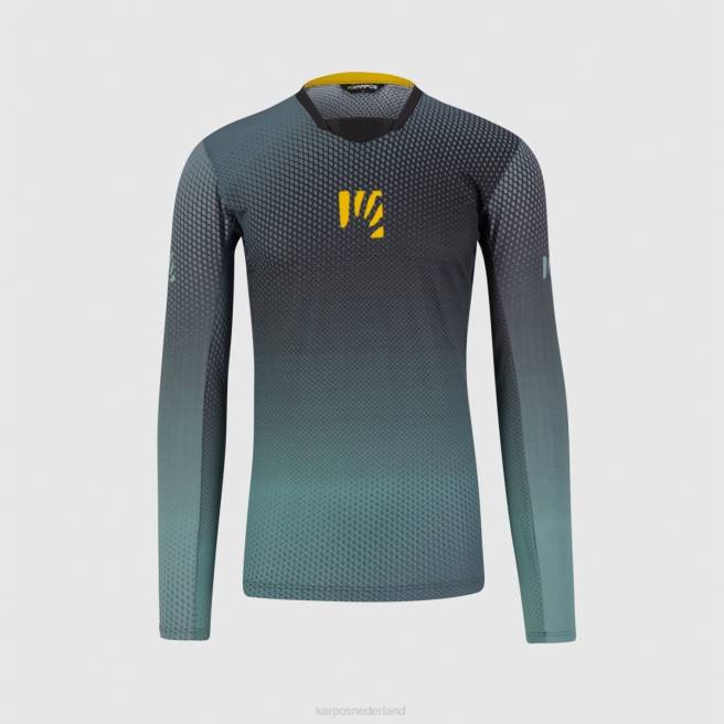 T-shirt| Karpos Heren val di dentro jersey ls zwart/noord-atlantisch/citroencur HD6V321