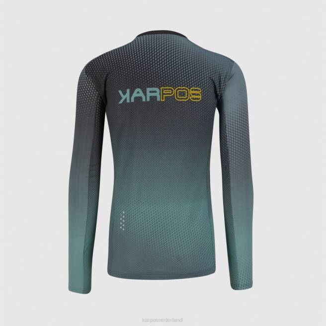 T-shirt| Karpos Heren val di dentro jersey ls zwart/noord-atlantisch/citroencur HD6V321