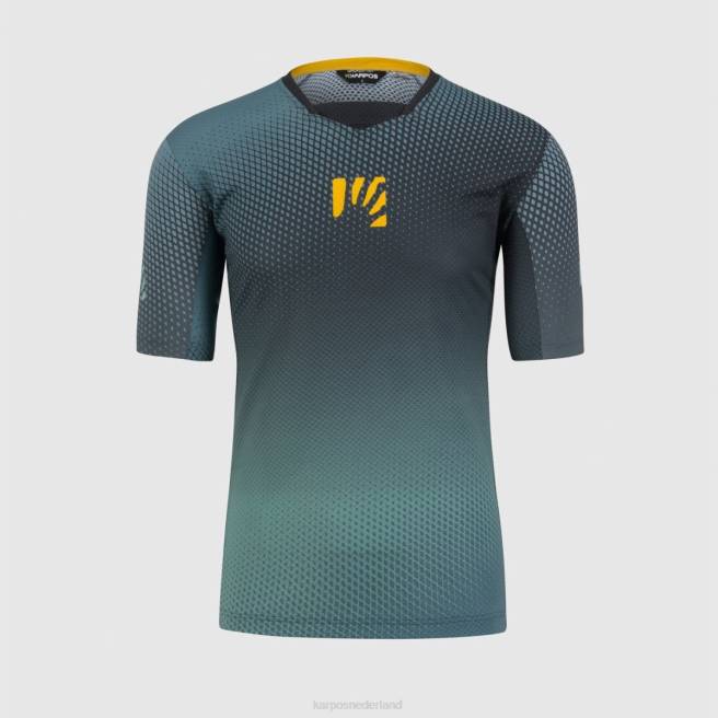 T-shirt| Karpos Heren val di dentro tee zwart/noord-atlantisch/citroencur HD6V333
