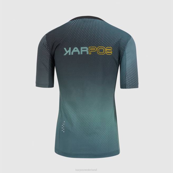 T-shirt| Karpos Heren val di dentro tee zwart/noord-atlantisch/citroencur HD6V333