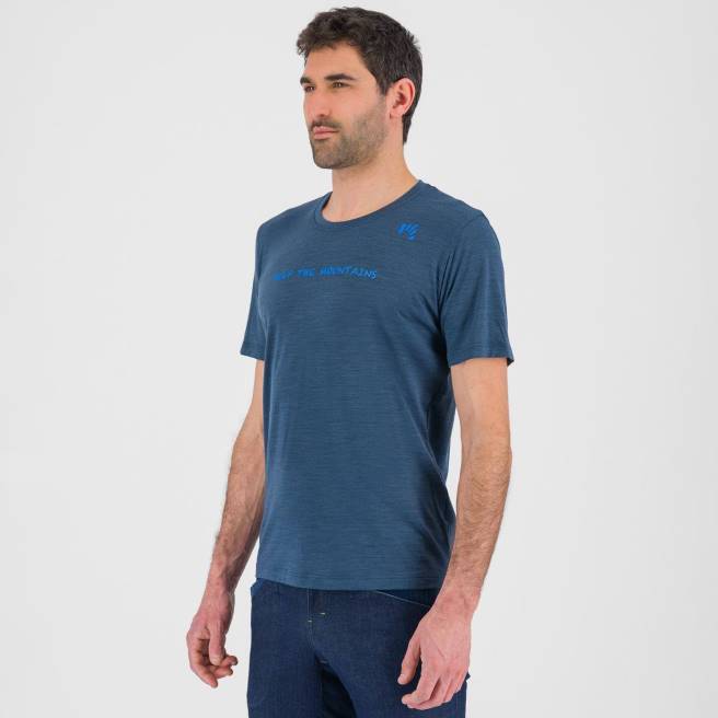 T-shirt| Karpos Heren vanoi merino t-shirt middernacht/divablauw HD6V331