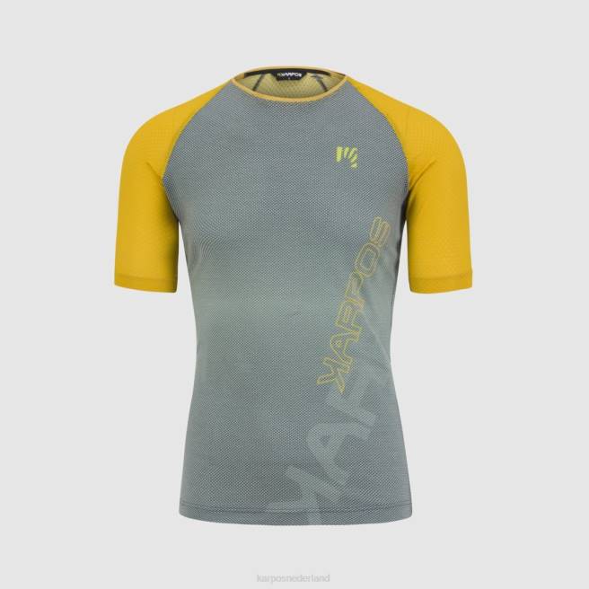 T-shirt| Karpos Heren verplaatste evo-trui donkere leisteen/citroencurry HD6V336