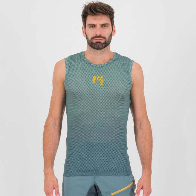 T-shirt| Karpos Heren verve mesh mouwloos donkere leisteen/noord-Atlantische Oceaan HD6V385