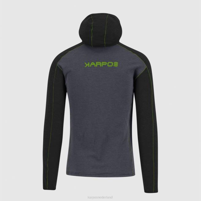vlies| Karpos Heren Ambrizzola hoodie met volledige ritssluiting ombreblauw/zwart HD6V228