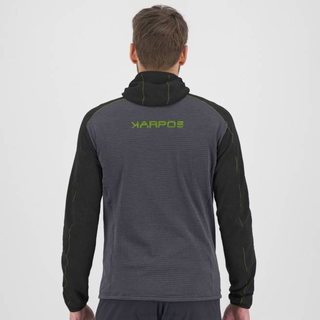 vlies| Karpos Heren Ambrizzola hoodie met volledige ritssluiting ombreblauw/zwart HD6V228