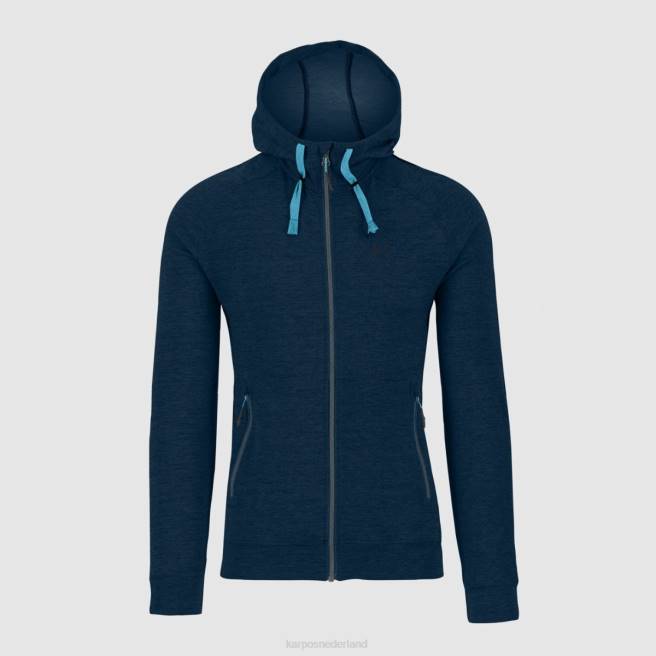 vlies| Karpos Heren Easyfrizz-hoodie met volledige ritssluiting ruimte-melange HD6V180