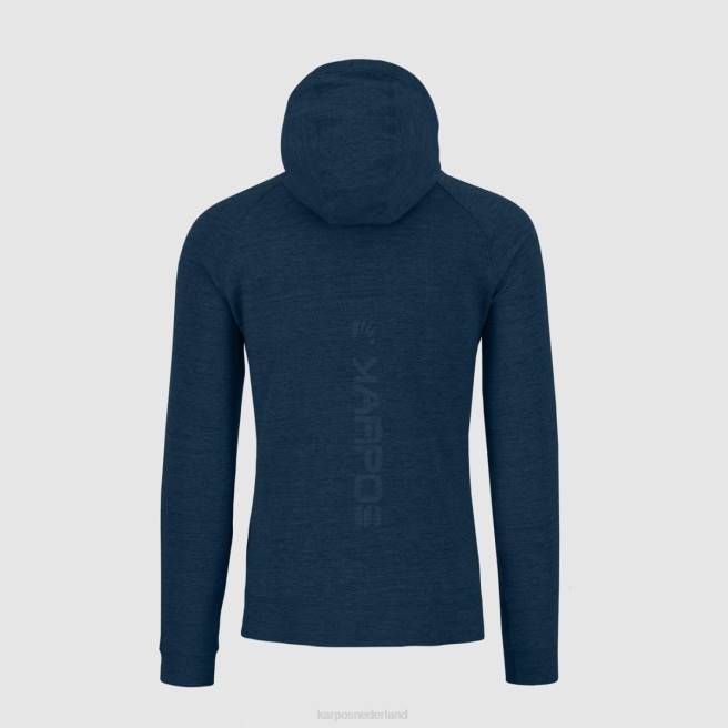 vlies| Karpos Heren Easyfrizz-hoodie met volledige ritssluiting ruimte-melange HD6V180