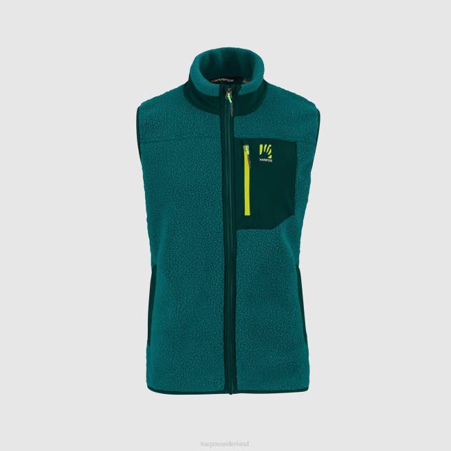 vlies| Karpos Heren Fleecevest uit de jaren 80 balsem/bos HD6V150