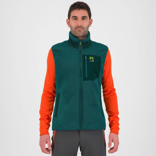 vlies| Karpos Heren Fleecevest uit de jaren 80 balsem/bos HD6V150