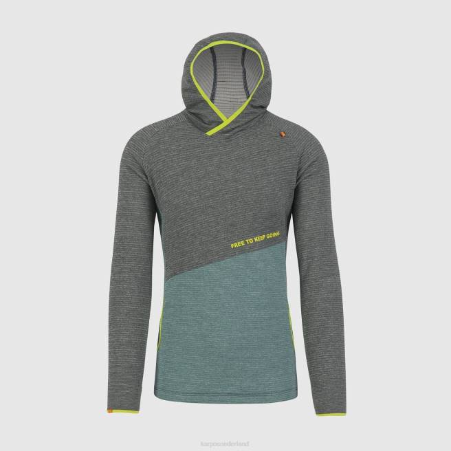 vlies| Karpos Heren camouflage-hoodie bos/Noord-Atlantische Oceaan HD6V232