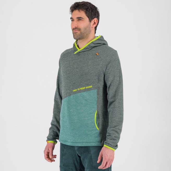 vlies| Karpos Heren camouflage-hoodie bos/Noord-Atlantische Oceaan HD6V232