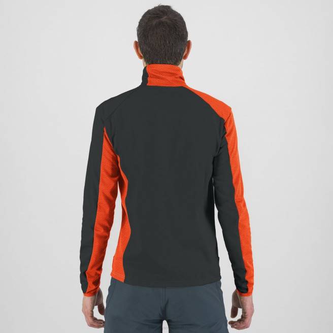 vlies| Karpos Heren cherz-fleece kruidig ​​oranje/zwart zand HD6V187