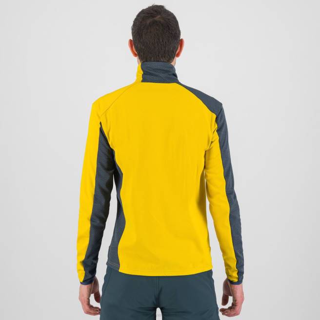 vlies| Karpos Heren cherz-fleece middernacht/zwavel HD6V188