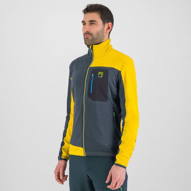 vlies| Karpos Heren cherz-fleece middernacht/zwavel HD6V188