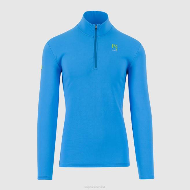 vlies| Karpos Heren halve ritssluiting van ijsfleece cyaan HD6V268