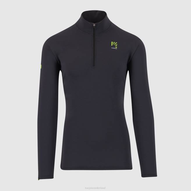 vlies| Karpos Heren halve ritssluiting van ijsfleece zwart HD6V269