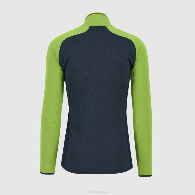 vlies| Karpos Heren odle fleece middernacht/groene flits HD6V217