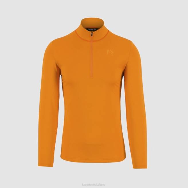 vlies| Karpos Heren power fleece met halve rits arancio HD6V250