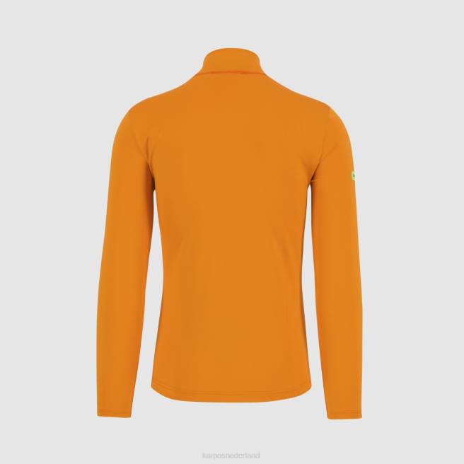 vlies| Karpos Heren power fleece met halve rits arancio HD6V250