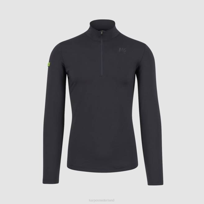 vlies| Karpos Heren power fleece met halve rits donker grijs HD6V252