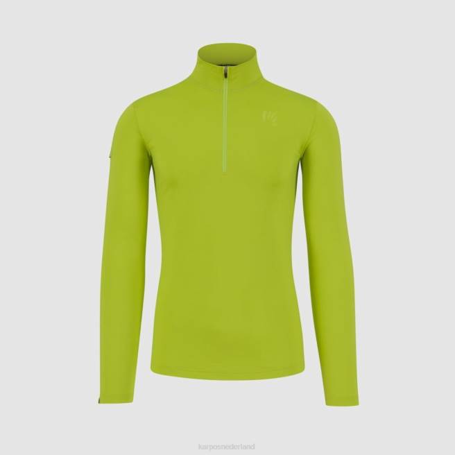 vlies| Karpos Heren power fleece met halve rits groente HD6V251