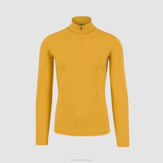 vlies| Karpos Heren power fleece met halve rits okra HD6V249