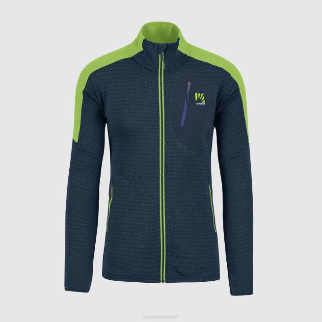 vlies| Karpos Heren puez fleece middernacht/groene flits HD6V222