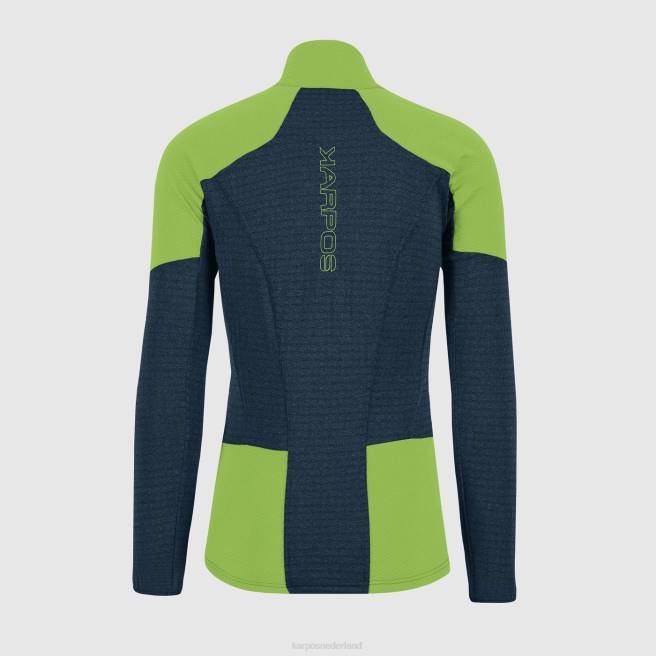 vlies| Karpos Heren puez fleece middernacht/groene flits HD6V222