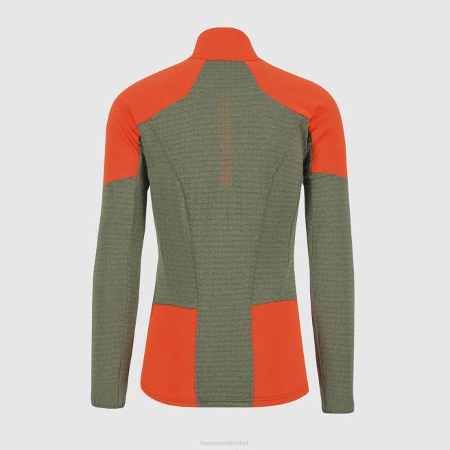 vlies| Karpos Heren puez fleece tijm/pikante sinaasappel HD6V224