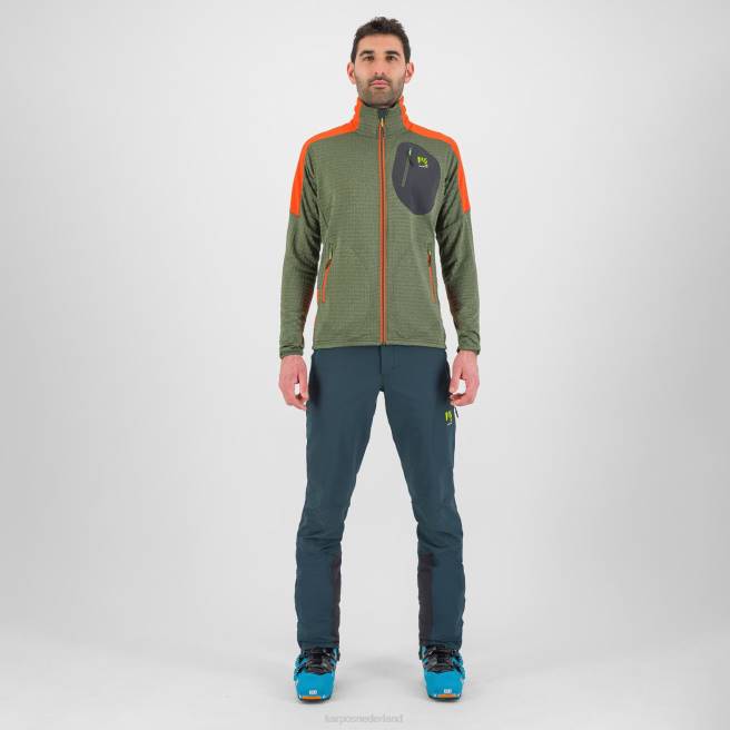 vlies| Karpos Heren puez fleece tijm/pikante sinaasappel HD6V224