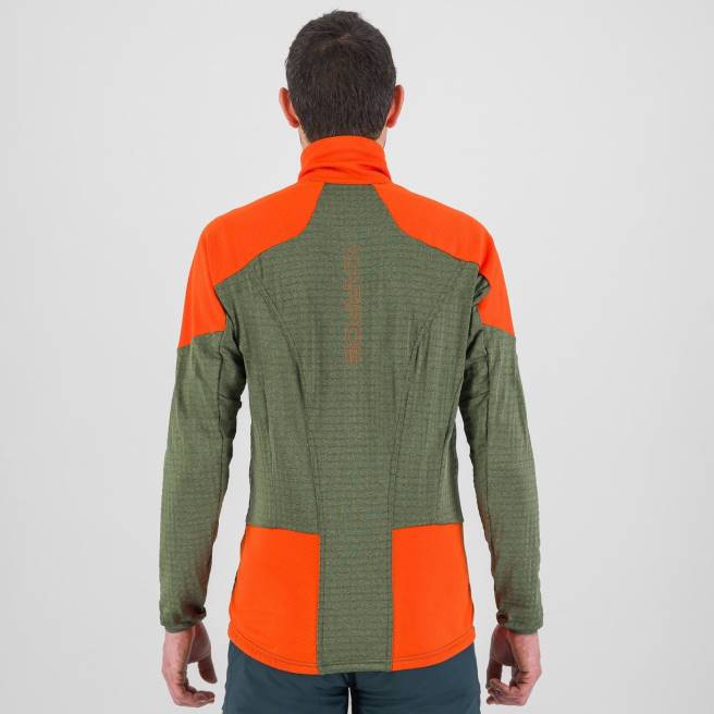 vlies| Karpos Heren puez fleece tijm/pikante sinaasappel HD6V224