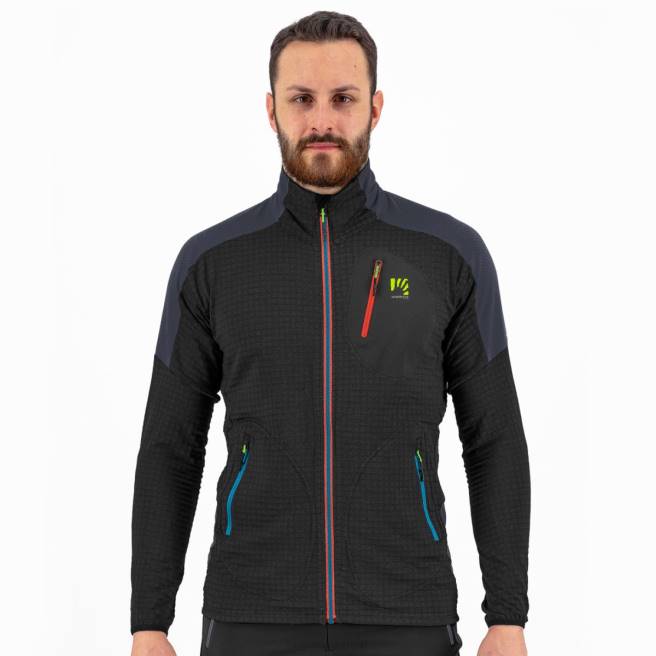vlies| Karpos Heren puez fleece zwart/oostindische inkt HD6V221