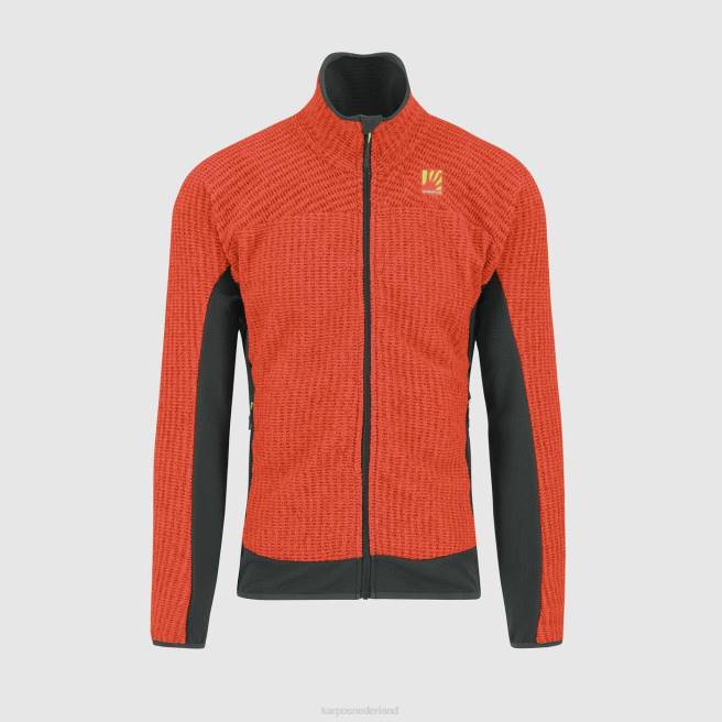 vlies| Karpos Heren rochetta-fleece kruidig ​​oranje/zwart zand HD6V259