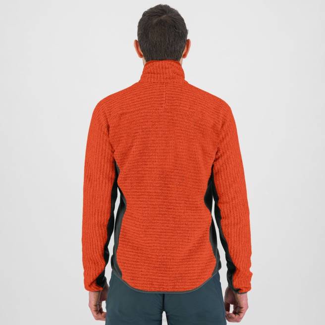 vlies| Karpos Heren rochetta-fleece kruidig ​​oranje/zwart zand HD6V259