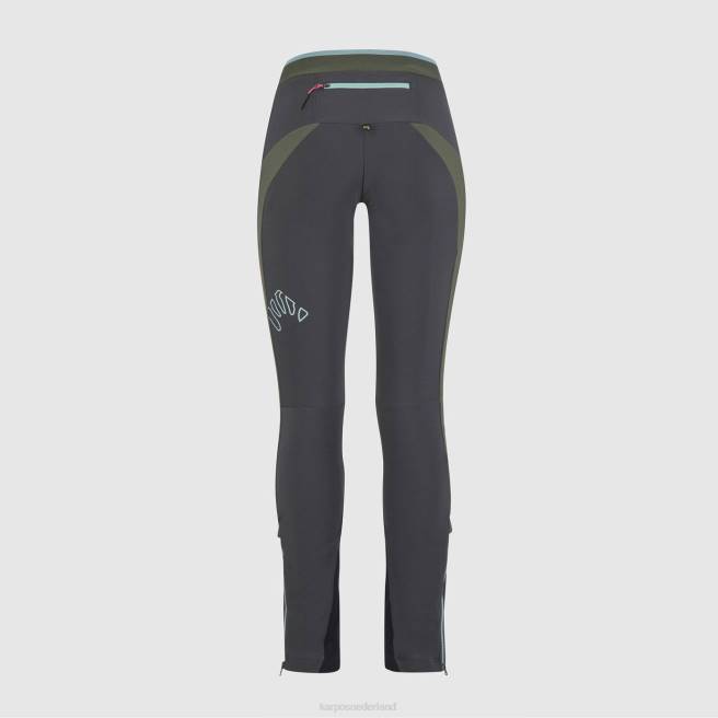 hijgen| Karpos vrouwen alagna evo broek zwart zand/tijm HD6V1465