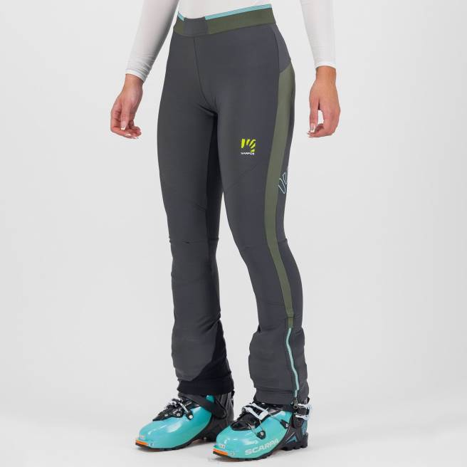 hijgen| Karpos vrouwen alagna evo broek zwart zand/tijm HD6V1465