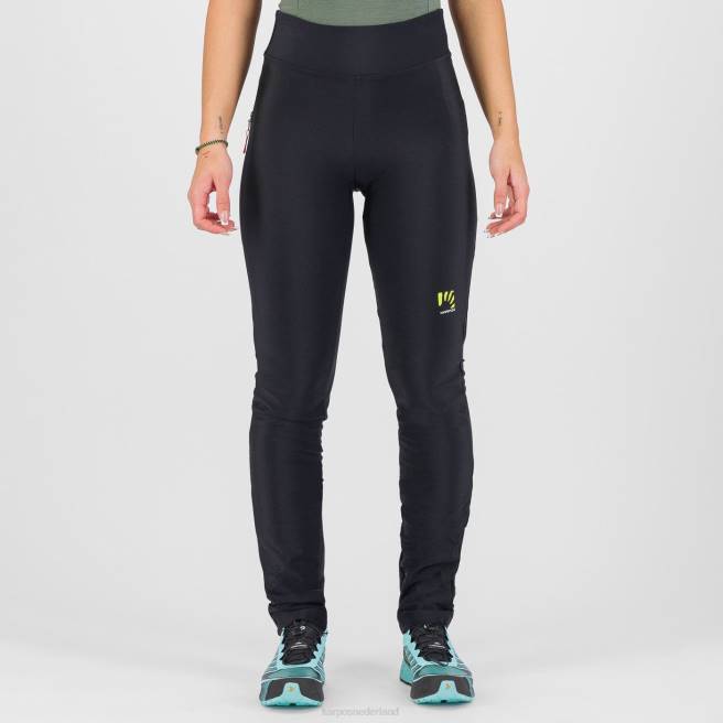 hijgen| Karpos vrouwen gemakkelijke winterbroek zwart roze fluo HD6V1518