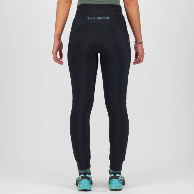 hijgen| Karpos vrouwen gemakkelijke winterbroek zwart roze fluo HD6V1519