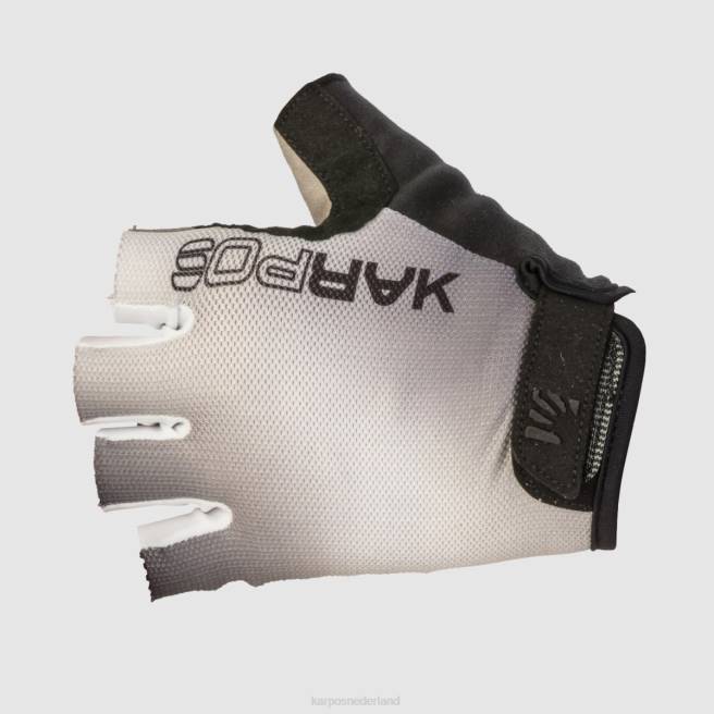 handschoen| Karpos vrouwen federia 1/2 vingers handschoen wit Zwart HD6V905