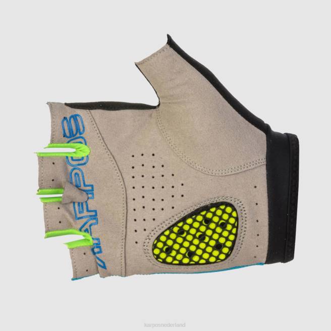 handschoen| Karpos vrouwen snelle handschoen met 1/2 vingers indigo b./groen fluo HD6V889