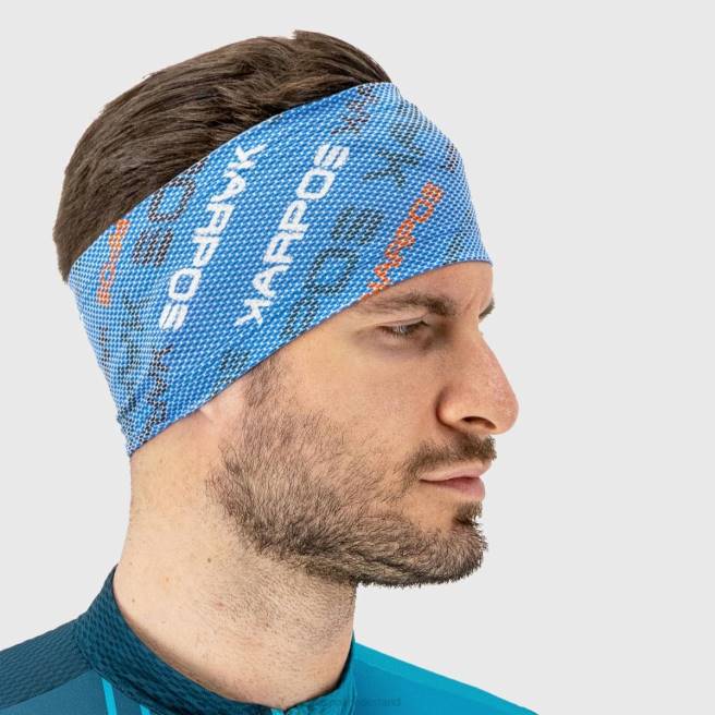 hoofddeksel| Karpos vrouwen hoofdband verplaatst indigo b./mandarijn t. HD6V805