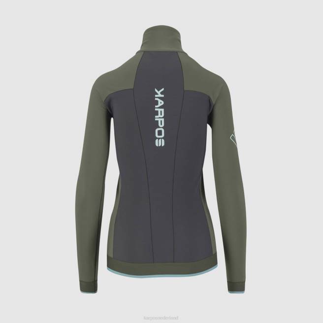 jas| Karpos vrouwen alagna evo w jas zwart zand/tijm HD6V1073