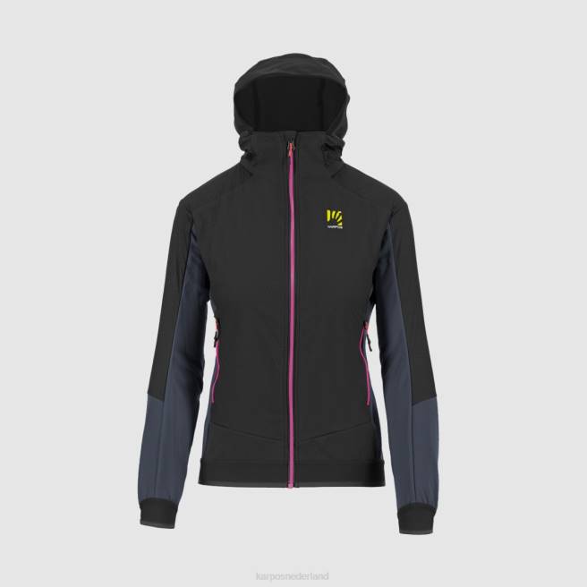 jas| Karpos vrouwen alagna plus evo w-jas zwart/oostindische inkt HD6V1018