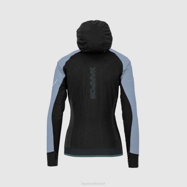 jas| Karpos vrouwen lavaredo winterjas stoffig blauw/zwart HD6V1089