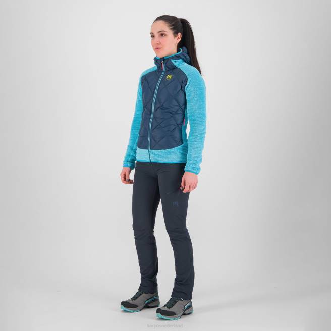 jas| Karpos vrouwen marmarole met jasje middernacht/blauw atol HD6V1057