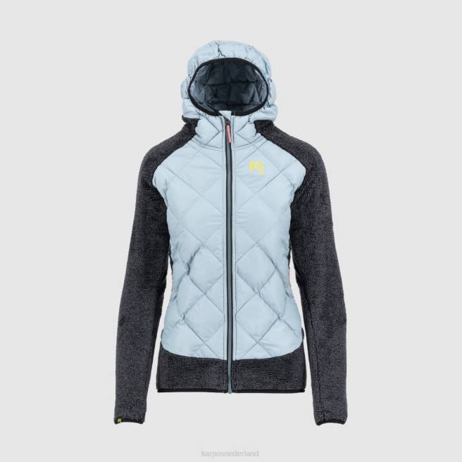 jas| Karpos vrouwen marmarole met jasje stoffig blauw/zwart HD6V1055